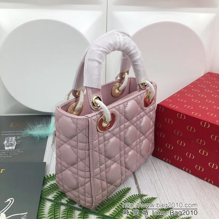 DIOR迪奧 原單系列Dior Mini戴妃新升級 全新鏈條款 手提斜挎包  zdo1290